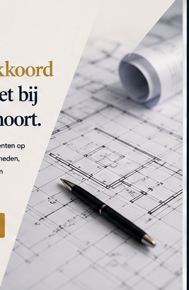 Details van bouwtekeningen en een meetlint